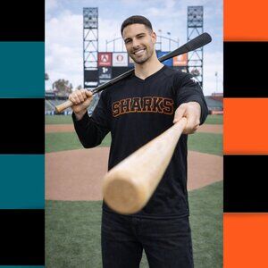 San Jose Sharks and San Francisco Giants Collab Long Sleeve Top (Size M)